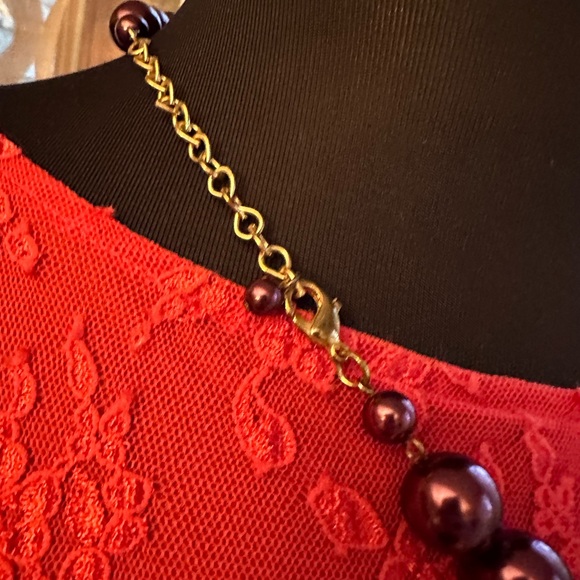 Honora cultures pearls in plum - Picture 9 of 13
